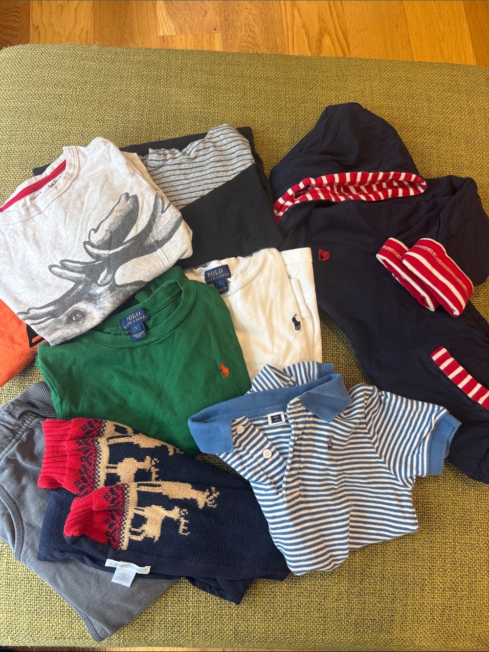 *Boys Size 5 Clothing Bundle Polo Ralph Lauren Janie & Jack JoJo Miles 9 Pc